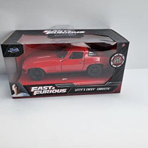 JADA TOYS JADA98306 LETTY'S CHEVY CORVETTE FAST & FURIOUS RED 1:32 DIE CAST