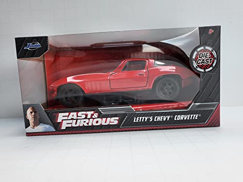 JADA TOYS JADA98306 LETTY'S CHEVY CORVETTE FAST & FURIOUS RED 1:32 DIE CAST