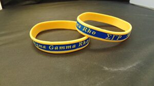 new classic! sigma gamma rho silicone bracelet