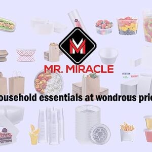 Mr. Miracle Plastic Portion Cups with Lids (250 Count) - 2OZ Translucent Jello Cups, Great for Condiments, Salad Dressings, Souffle, On-the-Go Snacks – Durable, Reusable, Disposable - Made in USA