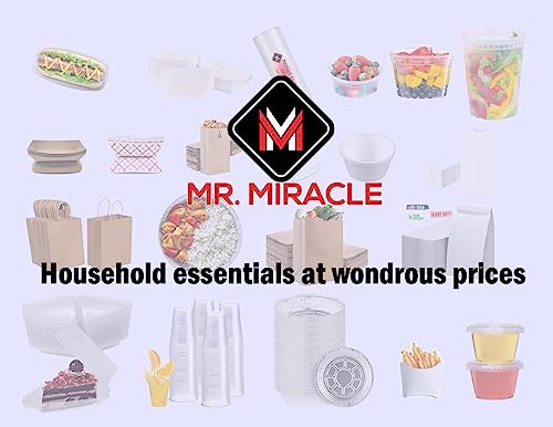 Mr. Miracle Plastic Portion Cups with Lids (250 Count) - 2OZ Translucent Jello Cups, Great for Condiments, Salad Dressings, Souffle, On-the-Go Snacks – Durable, Reusable, Disposable - Made in USA