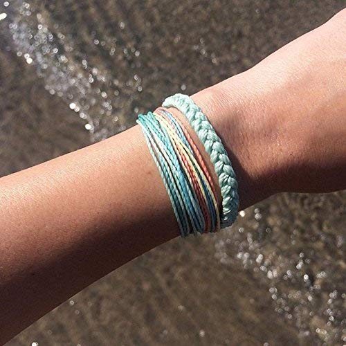 Pura Vida Beach Life Single Bracelet - Handcrafted - 100% Waterproof Wax Coated Accessories