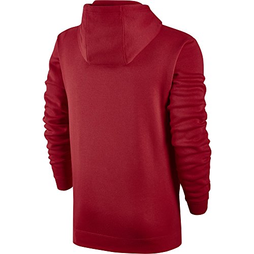 Nike Men's Sportswear Club Pullover Hoodie, University Red/University Red/White