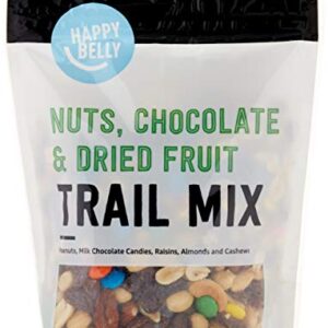 Amazon Brand - Happy Belly Nuts, Chocolate & Dried Fruit, Trail Mix, 1 Pound (Pack of 1)