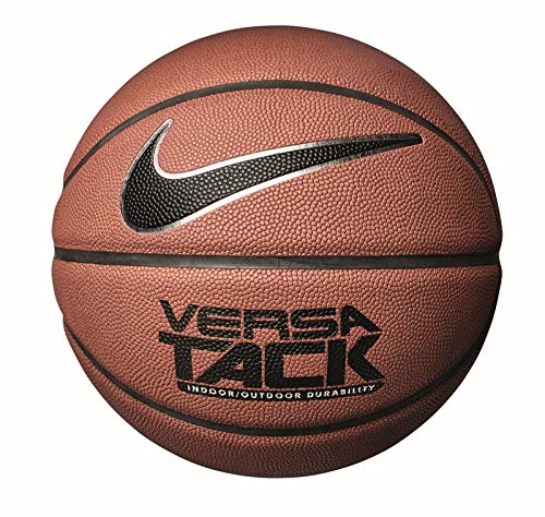 NIKE Versa Tack Indoor/Outdoor Basketball Unisex,Amber/Black/Silver,7