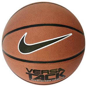 NIKE Versa Tack Indoor/Outdoor Basketball Unisex,Amber/Black/Silver,7