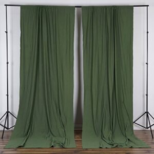 balsacircle 10 ft x 10 ft willow green polyester photography backdrop drapes curtains panels - wedding decorations home party reception supplies