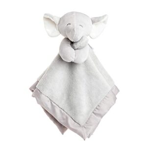 kids preferred carter's elephant plush stuffed animal snuggler lovey security blanket - gray