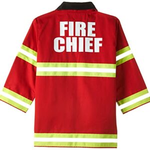 Melissa & Doug Fire Chief Role Play Dress-Up Set - Pretend Fire Fighter Outfit With Realistic Accessories, Firefighter Costume For Kids And Toddlers Ages 3+