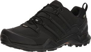 adidas men's terrex swift r2 gore-tex hiking boot, black/black/black, 9.5