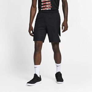 NIKE Men's HBR Basketball Shorts, Black/Black/White, X-Large