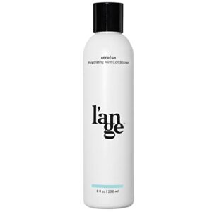 l'ange hair refrésh invigorating mint cream hair conditioner | moisturizing peppermint paraben-free & sulfate-free hair conditioner | boosts shine with weightless hydration | deep conditioning | 8 oz