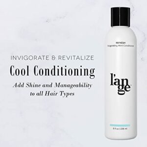 L'ange Hair Refrésh Invigorating Mint Cream Hair Conditioner | Moisturizing Peppermint Paraben-free & Sulfate-Free Hair Conditioner | Boosts Shine with Weightless Hydration | Deep Conditioning | 8 oz