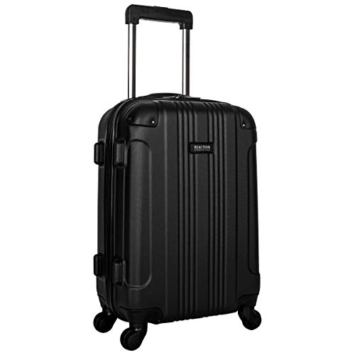 Kenneth Cole Reaction Out Of Bounds 20-Inch Carry-On Lightweight Durable Hardshell 4-Wheel Spinner Cabin Size Luggage, Midnight Black