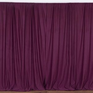 BalsaCircle 10 ft x 10 ft Eggplant Purple Polyester Photography Backdrop Drapes Curtains Panels - Wedding Decorations Home Party Reception Supplies