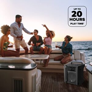 Altec Lansing Sonic Boom - Waterproof Bluetooth Speaker with Phone Charger, IP67 Outdoor Speaker, 3 USB Charging Ports, 50 Foot Range & 20 Hours Battery Life