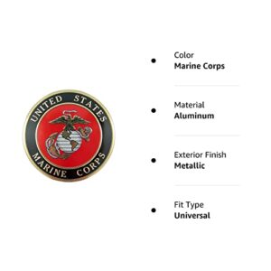 United States Military Marine Corps Metal Auto Decal Emblem, 4 Inch