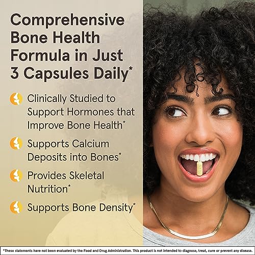 Jarrow Formulas BoneUp Three Per Day - 180 Capsules - 60 Servings - For Bone Support & Skeletal Nutrition - Includes Naturally Derived Vitamin D3, K2 (as MK-7) & 1000mg Calcium - Gluten Free - Non-GMO