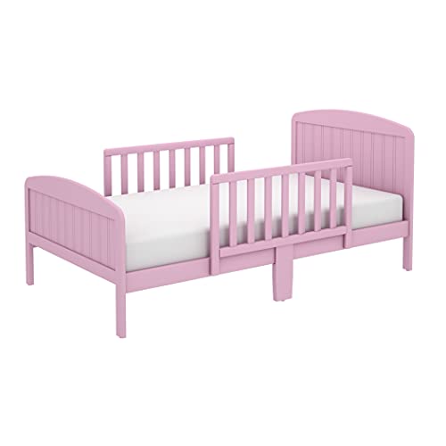 Harrisburg Toddler Bed - Modern Design Toddler Bed for Children, Solid Wood Construction for Kids Bedroom Furniture, Classic Design for Any Decor - by BK Furniture (Pink)