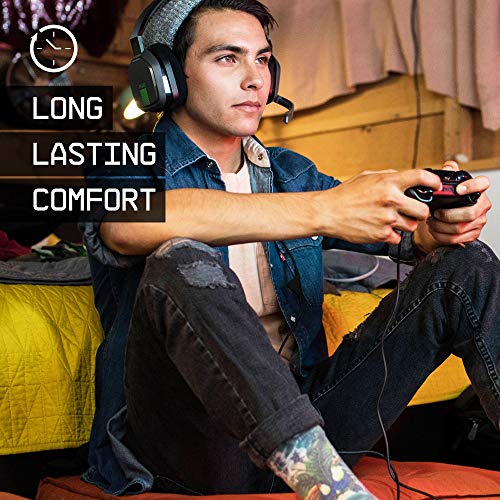 ASTRO Gaming A10 Wired Gaming Headset, Lightweight and Damage Resistant, ASTRO Audio, 3.5 mm Audio Jack, for Xbox Series X|S| One, PS5, PS4, Nintendo Switch, PC, Mac- Black/Green