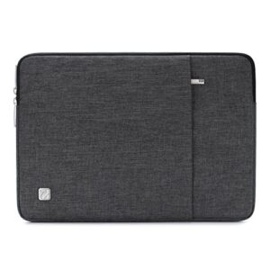 nidoo 11 inch laptop sleeve case water resistant bag for 12.9" ipad pro m2 2022 m1 / 13" macbook pro m1 m2 2022 air m1 / 13" surface pro 9 x 8/12" surface laptop go / 13.4" dell xps 13, dark grey