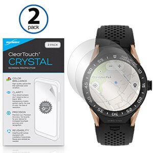 BoxWave Screen Protector Compatible with Tag Heuer Connected Modular 45 - ClearTouch Crystal (2-Pack), HD Film Skin - Shields from Scratches for Tag Heuer Connected Modular 45