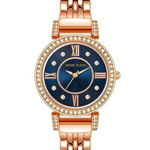 Anne Klein Women's Premium Crystal Accented Bracelet Watch, AK/2928