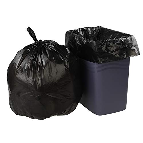 Ramddy 7 Gallon Medium Trash Bags, Black Bin Liners, 6 Rolls/150 Counts