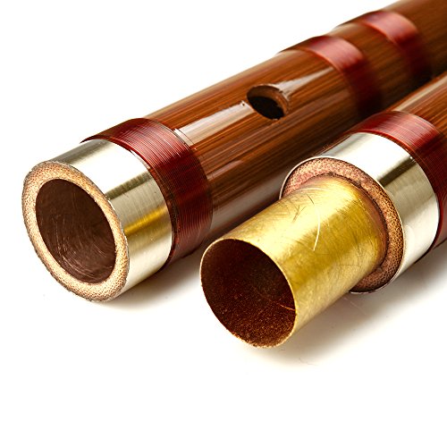 Separable Bamboo Flute Traditional Handmade Chinese Musical Instrument in Key E F G (Key G)