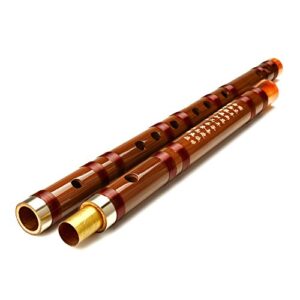 Separable Bamboo Flute Traditional Handmade Chinese Musical Instrument in Key E F G (Key G)