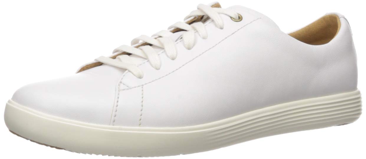 Cole Haan womens Grand Crosscourt Sneaker, Bright White Leather/Optic White, 6 US