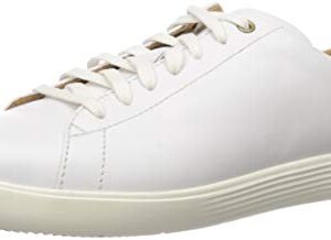 Cole Haan womens Grand Crosscourt Sneaker, Bright White Leather/Optic White, 8 US