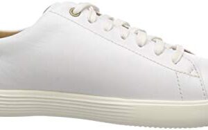 Cole Haan womens Grand Crosscourt Sneaker, Bright White Leather/Optic White, 8 US