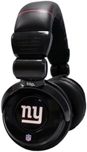ihip official giants noise isolation pro dj quality headphones! detachable cord - built-in microphone with volume control - quality headphones for any giants fan!