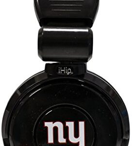 iHip Official Giants Noise Isolation Pro DJ Quality Headphones! Detachable Cord - Built-In Microphone With Volume Control - Quality Headphones for any Giants Fan!