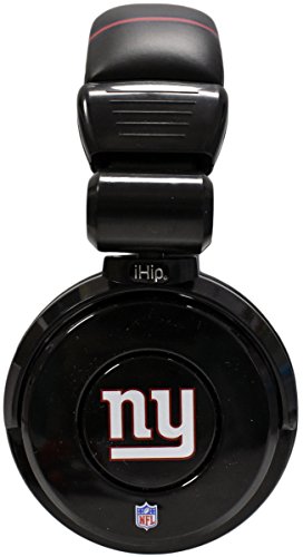 iHip Official Giants Noise Isolation Pro DJ Quality Headphones! Detachable Cord - Built-In Microphone With Volume Control - Quality Headphones for any Giants Fan!