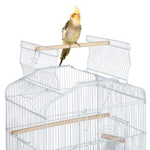 Yaheetech 41'' Open Top Medium Size Quaker Parrot Bird Cage Cockatiel Indian Ring Neck Sun Parakeet Green Cheek Conures Lovebird Budgie Canary Finch Parrotlet Bird Cage, White