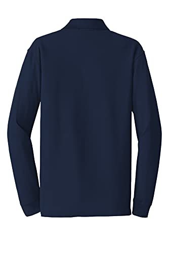 Port Authority Port Authority Long Sleeve Core Classic Polo L River Blue Nvy