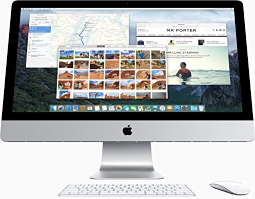 Apple iMac MK482LL/A 27-Inch Retina 5K Display Desktop (Intel Quad-Core i5 3.3GHz, 8GB RAM, 2TB Fusion Drive, Mac OS X), Silver ()(Renewed)
