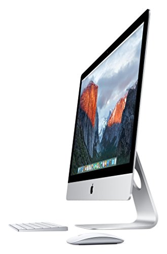 Apple iMac MK482LL/A 27-Inch Retina 5K Display Desktop (Intel Quad-Core i5 3.3GHz, 8GB RAM, 2TB Fusion Drive, Mac OS X), Silver ()(Renewed)