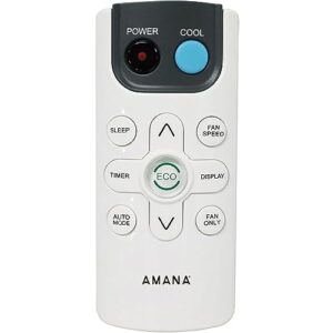 Amana 15,000 BTU 115V Digital Window-Mounted Air Conditioner and Dehumidifier with Remote Control for Large Rooms up to 700 Sq.Ft, AC Window Unit for Home, Living Room, Bedroom with Fan Only Mode