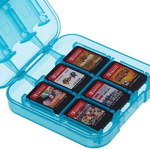 Amazon Basics Game Storage Case for 24 Nintendo Switch Games - 3.4 x 3.4 x 1 Inches, Blue