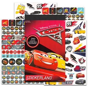 Disney Cars Toddler Preschool Backpack Set - Bundle Includes 11 Inch Disney Cars Mini Backpack and Stickers (Disney Cars School Supplies)