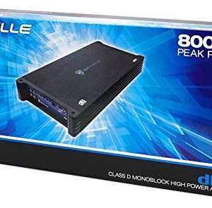 Rockville dB16 8000 Watt Peak/2000w RMS Mono 2 Ohm Amplifier Car Audio Amp, Black 15.1 Pounds