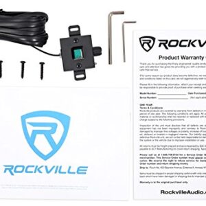Rockville dB16 8000 Watt Peak/2000w RMS Mono 2 Ohm Amplifier Car Audio Amp, Black 15.1 Pounds