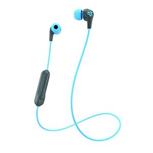 jlab jbuds pro bluetooth wireless signature earbuds | titanium 10mm drivers | 6-hour battery life | music controls | noise isolation | bluetooth 4.1 extra gel tips and cush fins | graphite/blue