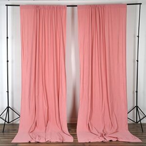 balsacircle 10 ft x 10 ft rose quartz pink polyester photography backdrop drapes curtains panels - wedding decorations home party reception supplies