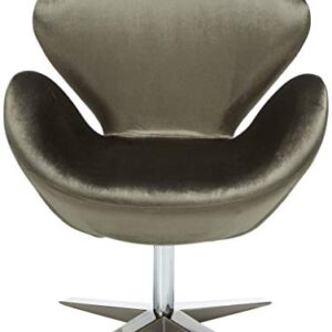 Christopher Knight Home Athena Velvet Modern Swivel Chair, Grey