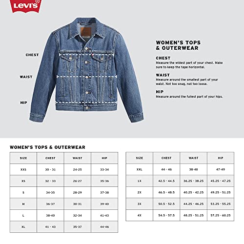 Levi's Women's Original Sherpa Trucker Jackets (Standard and Plus), Divided Blue, Medium