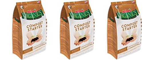 Jobe’s Organics Compost Starter 4-4-2 Organic Gardening Compost Accelerator, CGczwq 3Pack (4 pound bag)